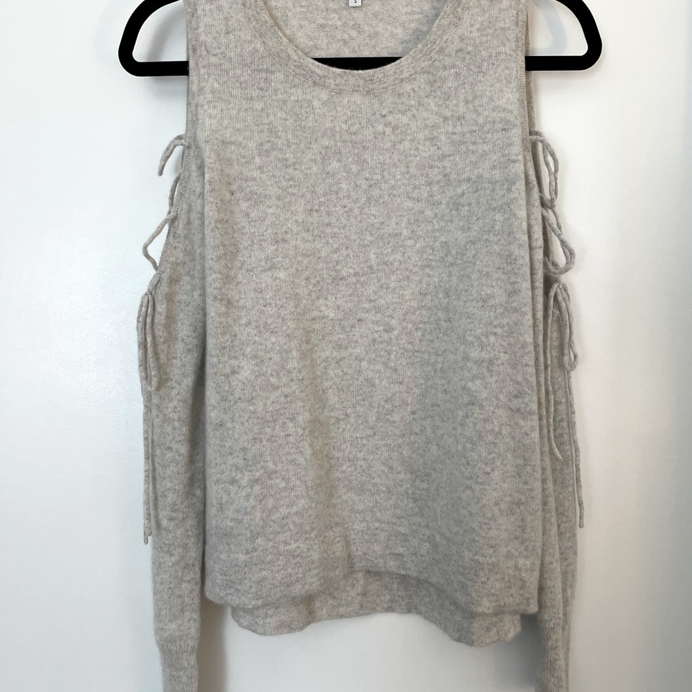 Revolve White + Warren Cashmere Sweater
